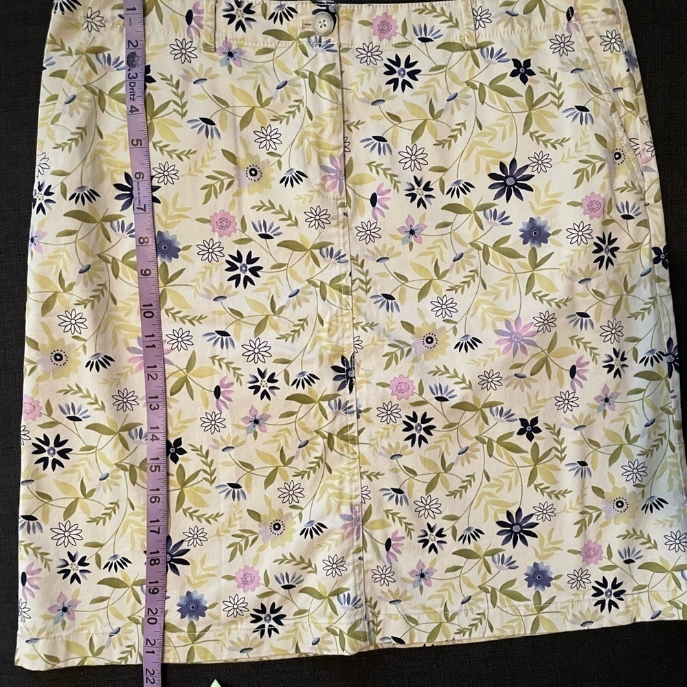 J.Jill Live In Chino Women’s cotton floral Pencil Skirt - Picture 10 of 10